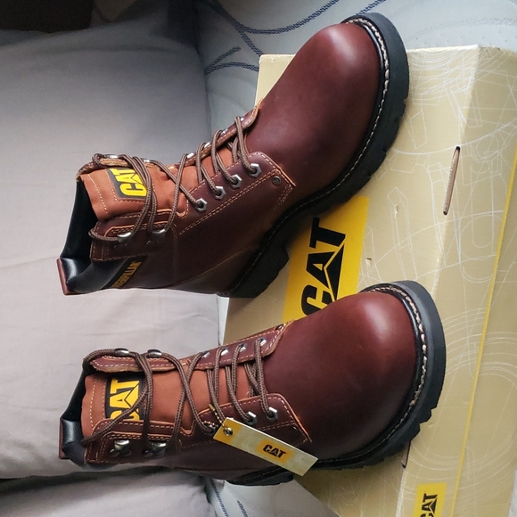 CATERPILLAR Men brown work boots size 13 - Picture 7 of 11
